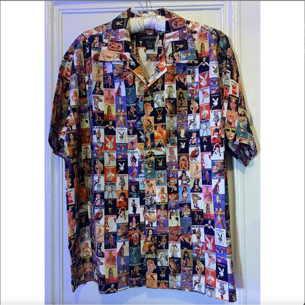 Vintage 90s Playboy Magazine Cover All Over Print Shirt-MINT Deadstock Condition
